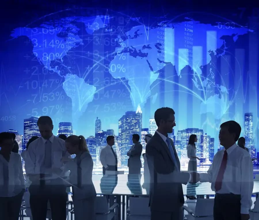 Financial data and trading analytics composition.